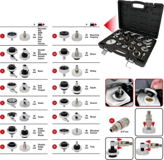 KS TOOLS 160.0815 Lufteventil, fylle- / lufteanlegg (bremsehydraulikk)