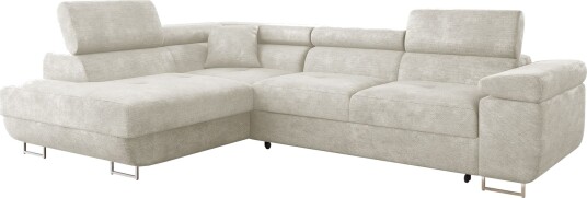 Gabina 4 seters sovesofa med sjeselong   beige