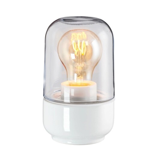 Ifø Electric Ifø Ohm 100/170 tak/vegg IP44 Badstu - Hvit/Klart glass