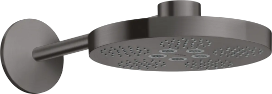 Axor One 2jet Hodedusj, Ø280 mm Med 2 stråletyper, Børstet Sort Krom