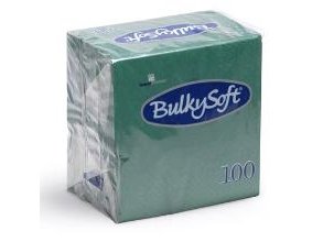 Serviet Bulkysoft 24X24 Cm 2-Lag Grøn,20 Pk X 100 Stk