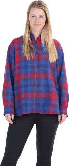 Marmot Women's Fairfax Lightweight Relaxed Flannel Team Red XS Marmot Women's Fairfax Lightweight Relaxed Flannel Team Red XS