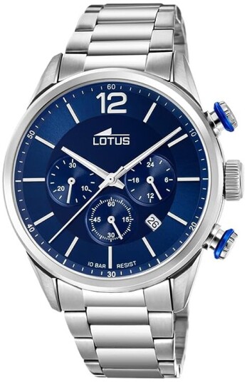 Lotus Herreklokke 18688/1 Chrono Blå/Stål Ø44 mm