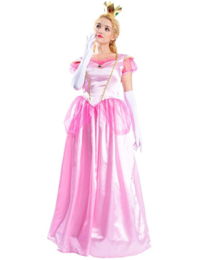 Rosa Eventyrlig Prinsesse Kostyme Rosa Eventyrlig Prinsesse Kostyme