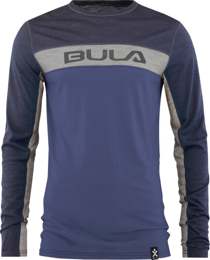 Bula Men's Retro Merino Wool Crew Sblue L