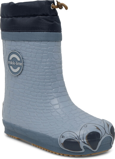 Mikk line Wellies Winter Dino Barefoot Blue 20 Mikk line Wellies Winter Dino Barefoot Blue 20