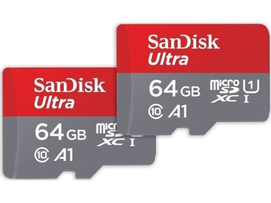 Sandisk Ultra - Flashminnekort (Microsdxc Til Sd-Adapter Inkludert) - 64 Gb