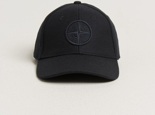 Stone Island Wool/Nylon Flannel Cap Navy Blue