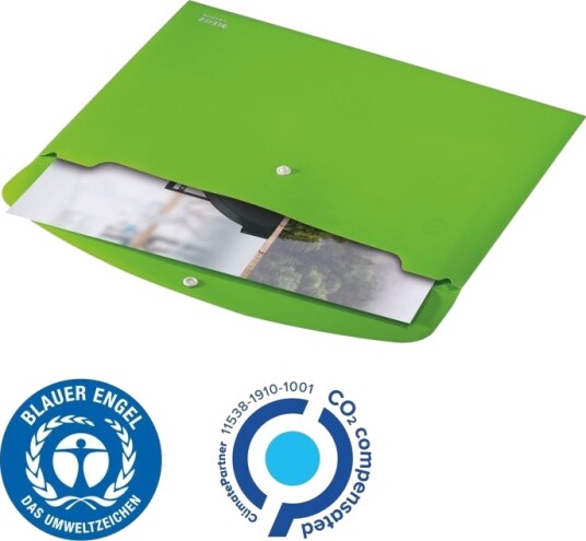 Leitz Recycle Dokumentmappe For A4 210 X 297 Mm Kapasitet: 60 Ark Grønn Leitz Recycle Dokumentmappe For A4 210 X 297 Mm Kapasitet: 60 Ark Grønn