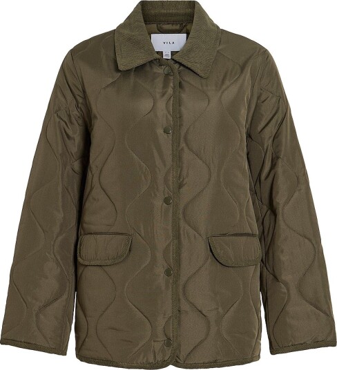 Vila Vitate L/S Quilt Detail Jacket Noos Khaki green 40 Vila Vitate L/S Quilt Detail Jacket Noos Khaki green 40