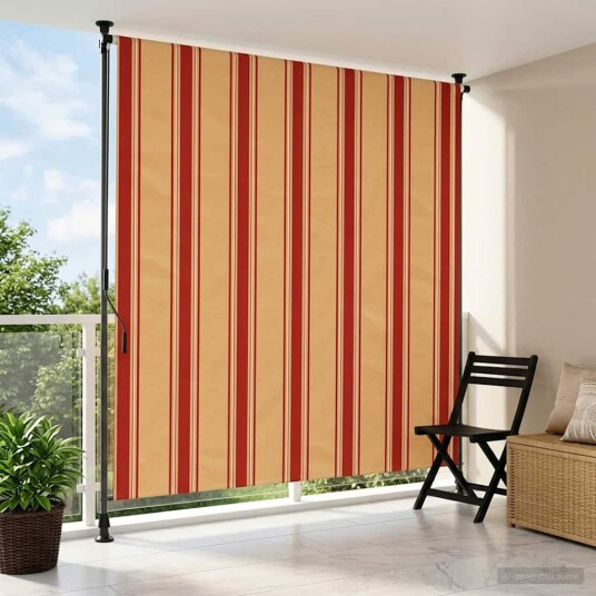 Utendørs Rullegardin Flerfarget 120 x 270 cm
