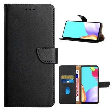 OnePlus Nord 2T Lær Lommebok-deksel med Stativ Svart