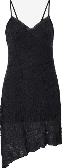 Gina Tricot Blondekjole Asymmetric lace dress Svart