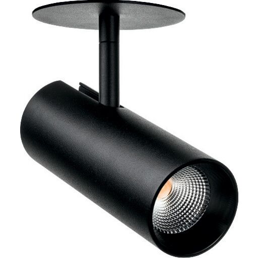 Sg Armaturen As Tube Mini innfelt takspot 14W 3000 kelvin dimbar - Svart