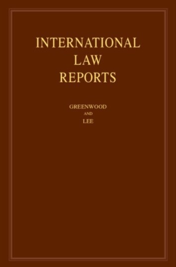International Law Reports: Volume 201