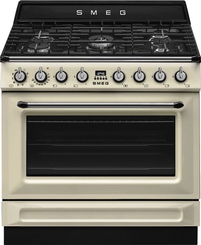 Smeg TR90GMP Gasskomfyr 90 cm i Krem