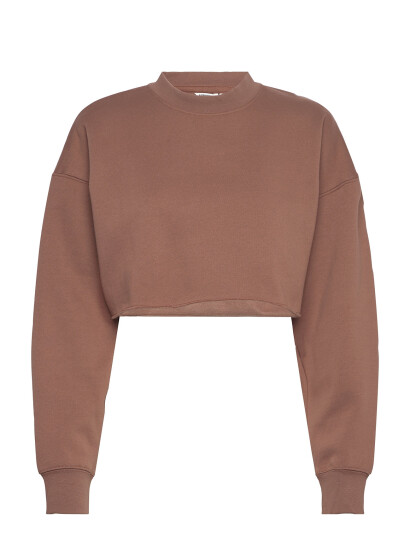 Björn Borg Studio Oversized Cropped Sweatshirt - Brown - M Björn Borg Studio Oversized Cropped Sweatshirt - Brown - M
