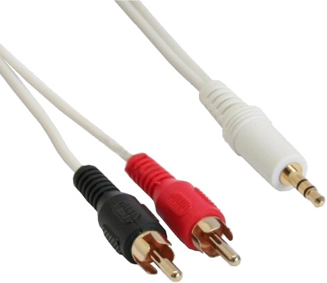 Inline 89936W Hankjønn 3.5Mm Hankjønn 2,5 M Hvit