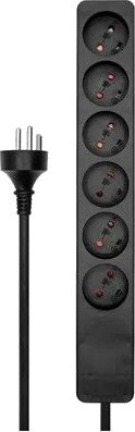 MicroConnect - power strip - 6-way