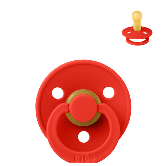 BIBS Colour round/natural rubber latex – candy apple 1