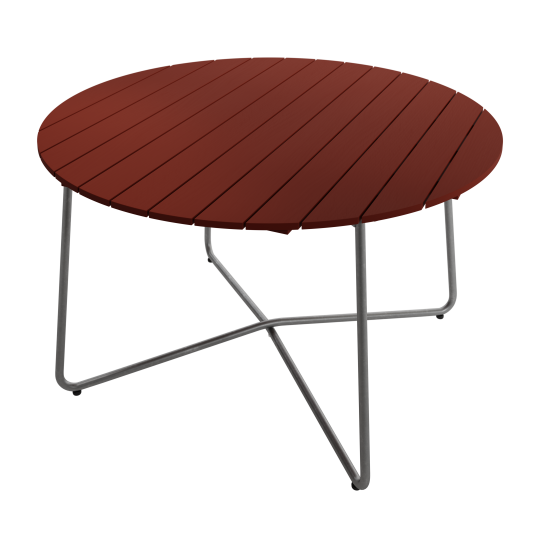 9A Bord Ø120 cm Mørkerød / Varmgalvanisert Stål 9A Bord Ø120 cm Mørkerød / Varmgalvanisert Stål