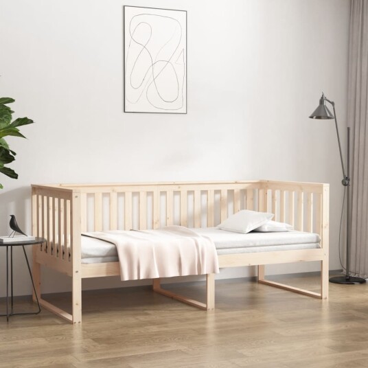 vidaXL Dagseng 90x200 cm heltre furu