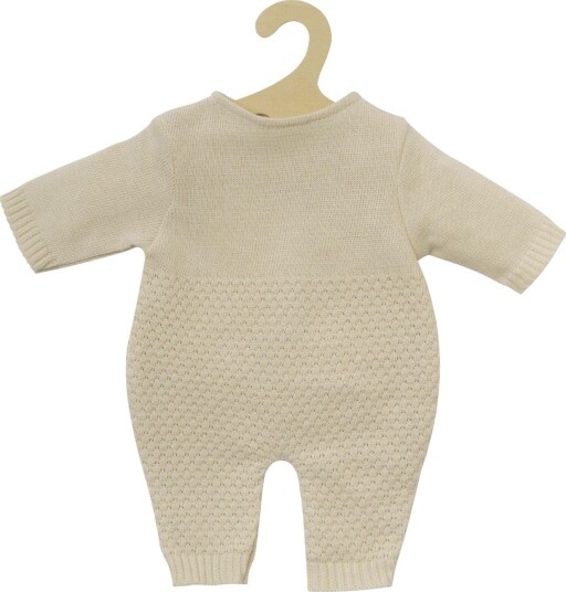 Heless 1480 Strikket heldress til dukke 28-35 cm fra 18 mnd Ecru