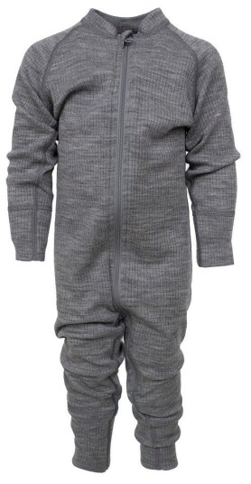Lindberg Rib Merino Undertøysdress Grey Melange 62-68 Lindberg Rib Merino Undertøysdress Grey Melange 62-68