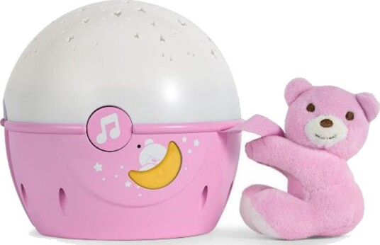 Chicco Next2Stars Nattlampe med projeksjon   Rosa
