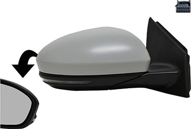 VAN WEZEL 4407808 Sidespeil