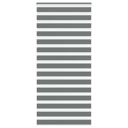 Sebragardin mørkegrå 95x200 cm stoff bredde 90,9 polyester
