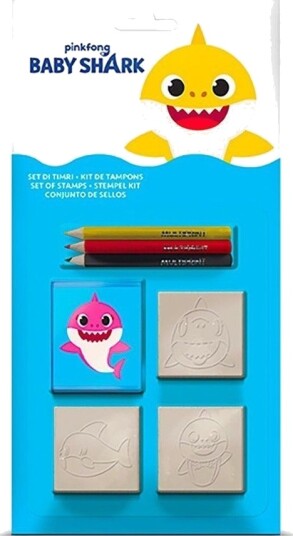 Multiprint Multiprint Multiprint Baby Shark Stempler Blister 3 Stk