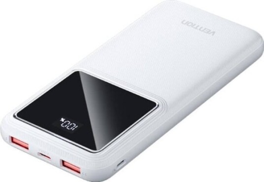 Vention Powerbank 10000 mAh Hvit med USB-C og 2x USB-A 22,5 W Vention Powerbank 10000 mAh Hvit med USB-C og 2x USB-A 22,5 W