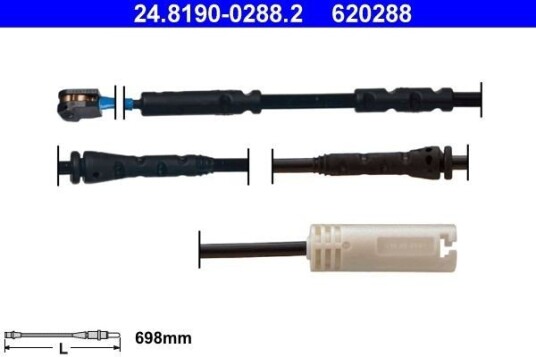 Slitasjevarsler bremseklosser ATE 24.8190 0288.2 Slitasjevarsler bremseklosser ATE 24.8190 0288.2