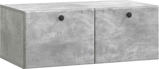  Vegghengt TV skap 78,5 x 41 x 30 cm Betonggrå Konstruert tre