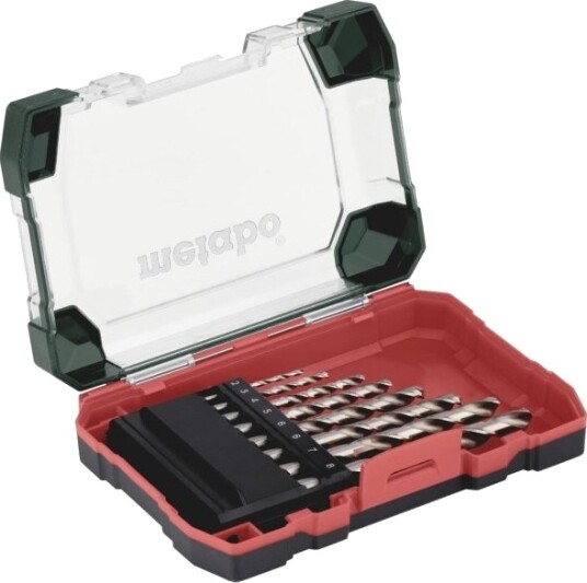 Metabo HSS-G Metallspiralbor Sett 8 Deler DIN 338