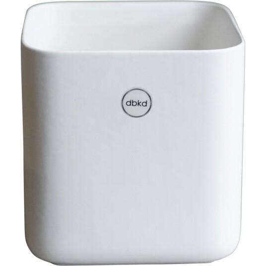 DBKD Cube krukke small Ø 13 cm Matte white DBKD Cube krukke small Ø 13 cm Matte white