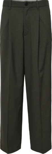 Weekday Uno Loose Suit Trousers Khaki green 54