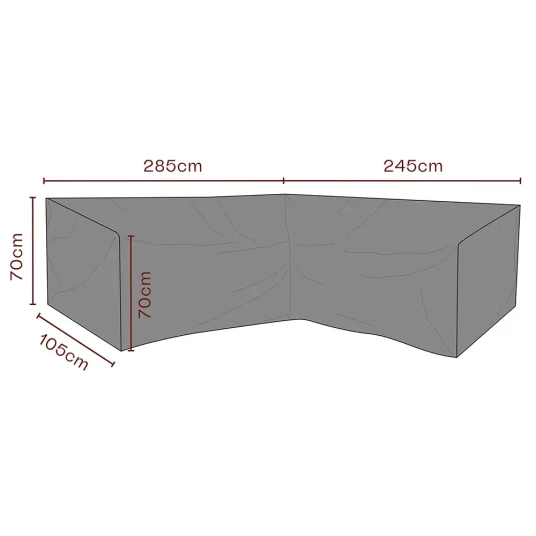 Brafab Møbeltrekk hjørnesofa 245x285x70x105 cm Premium Brafab Møbeltrekk hjørnesofa 245x285x70x105 cm Premium
