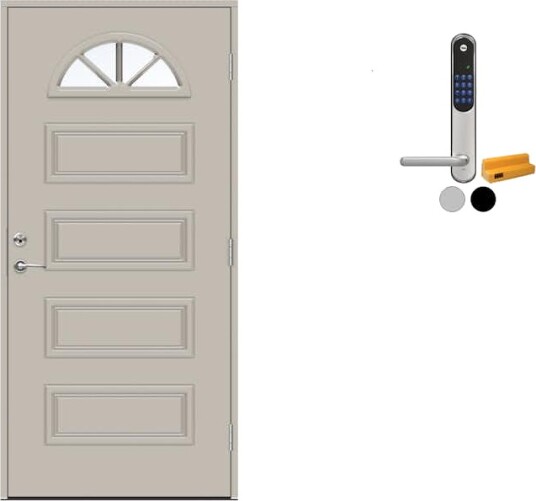 Ytterdør Swedoor Advance-Line Classic Händel med Yale Doorman Classic Home