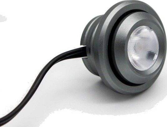 Ledlife 1W Ø2,9cm SPOT29 møbelspot innfelling RA90 12V DC Hull: Ø2 cm Mål: Ø2,9 cm Børstet stål Dimbar : Dimbar Kulør : Varm Spredning : 60°