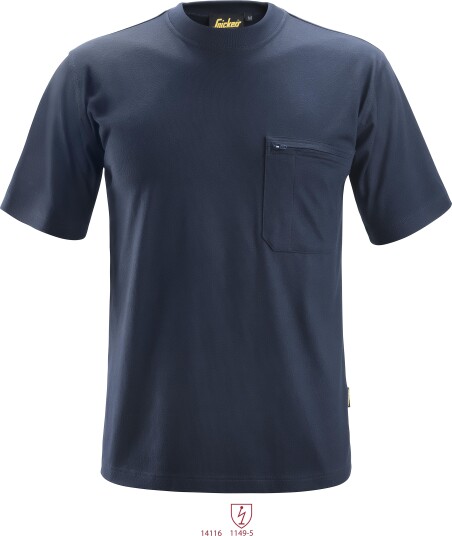 Snickers Workwear 2561 ProtecWork T skjorte svart M Klær