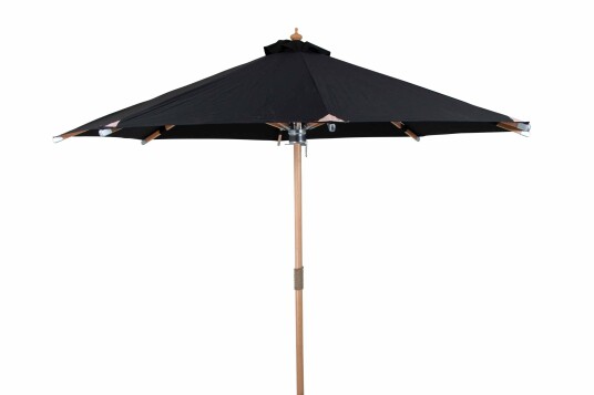 Selected Exclusive Milano parasoll Natur/svart 3 m Svart