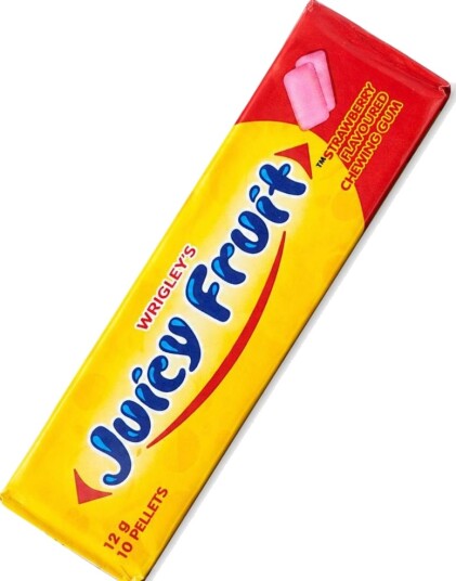 Wrigley's Juicy Fruit Strawberry Gum Tyggegummi med Jordbærsmak USA