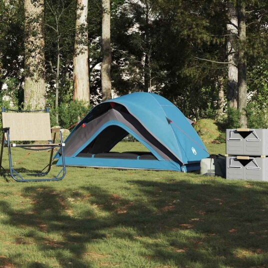 Campingtelt 1 person blå vanntett