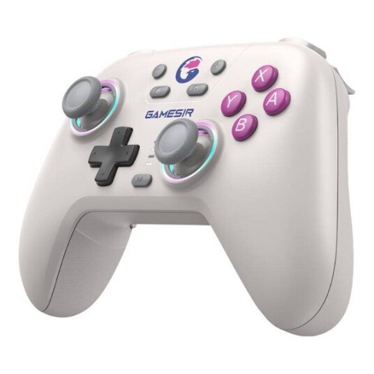 Nova HD Rumble Trådløs Kontroller til Nintendo Switch Retro White Nova HD Rumble Trådløs Kontroller til Nintendo Switch Retro White