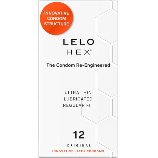 Lelo Hex Original Kondomer 12 stk - Klar Lelo Hex Original Kondomer 12 stk - Klar