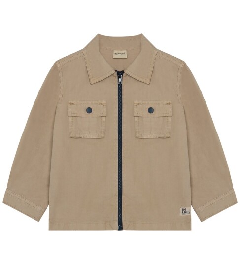 Minymo Shirt Ls Ribstop Beige 140