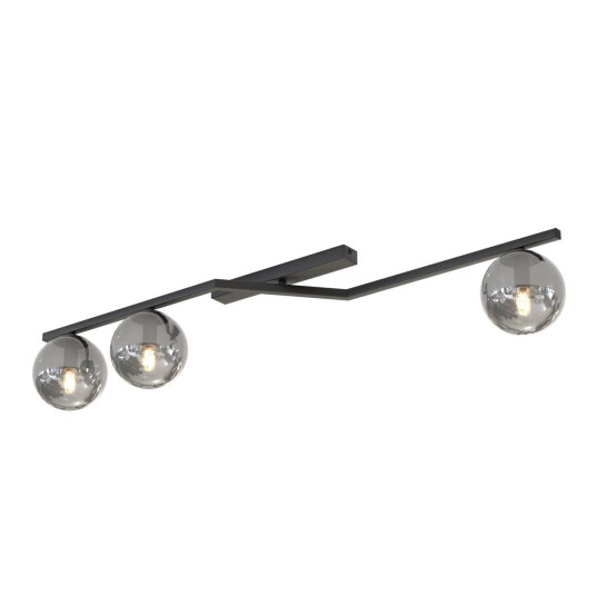 Naton taklampe 3 lySvart / Røykfarget Naton taklampe 3 lySvart / Røykfarget