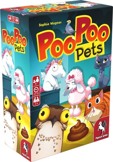 Pegasus Poo Poo Pets Brettspill Engelsk 3-5 Spillere 8+ År